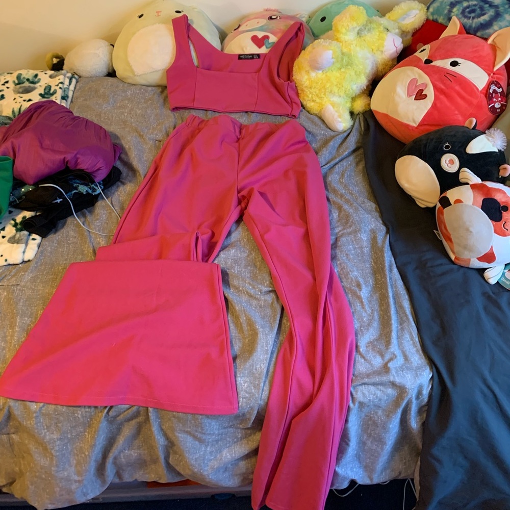 Nasty Gal 2 Piece Pink set